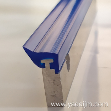 Blue polyurethane wiper for steel telescopic cover